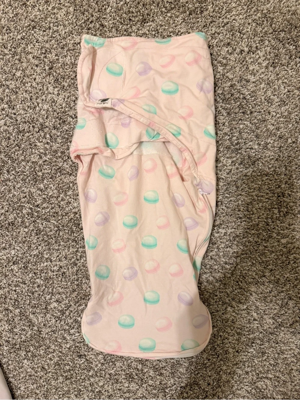 Norani Swaddle Sleep Pod in Pink Macaron Print